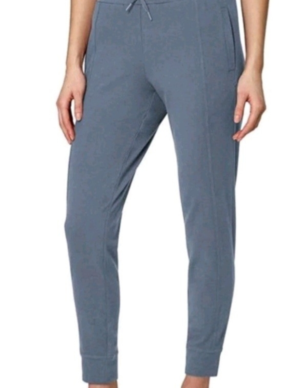 Mondetta Women's Grayish Blue Joggers Cozy Warm Side Pockets Size Large NWT